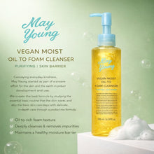 Load image into Gallery viewer, Vegan Moist Oil to Foam Cleaner 195ml (비건 모이스트 오일 투 폼 클렌저 195ml. 올리브영 판매 1위 제품!!)