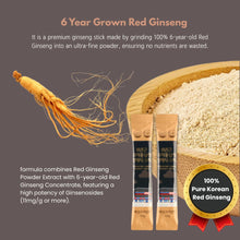 Load image into Gallery viewer, 6-Year-Old Korean Red Ginseng Original Extract Stick 12g x 30 packs