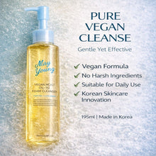 Load image into Gallery viewer, Vegan Moist Oil to Foam Cleaner 195ml (비건 모이스트 오일 투 폼 클렌저 195ml. 올리브영 판매 1위 제품!!)