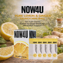 Load image into Gallery viewer, NOW4U Pure Lemon Ginger Crunch Mini Ball 1.5g x 30 packs
