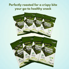 Load image into Gallery viewer, [Haelove] Organic Seaweed Laver "Original" 김스낵 2g x 8 packs
