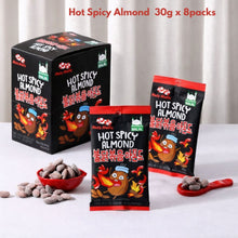 Load image into Gallery viewer, [Nuts Holic] Hot Spicy Almond 불닭 볶음 아몬드 30g x 8 packs
