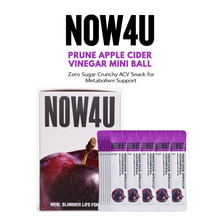 Load image into Gallery viewer, NOW4U Prune Apple Cider Vinegar Crunch Mini Ball 1.5g x 30 packs
